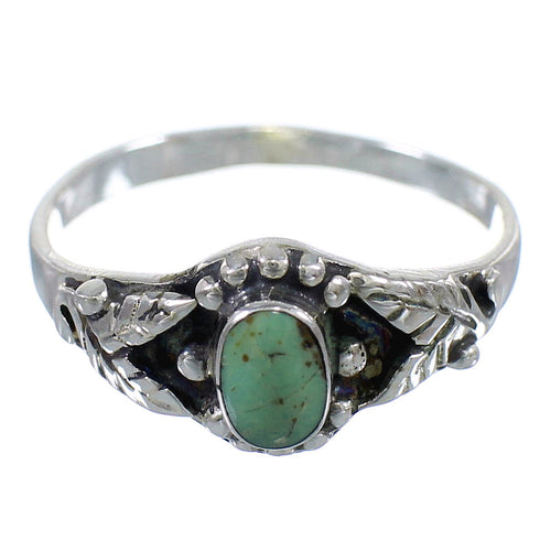 Turquoise Genuine Sterling Silver Ring Size 8-1/4 RX59600